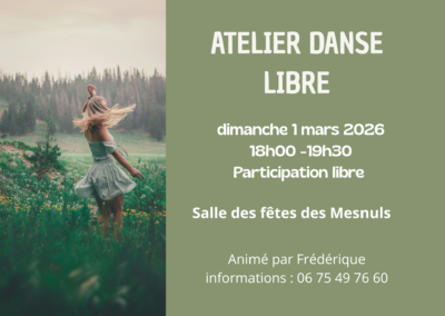 Danse libre – mars 2026